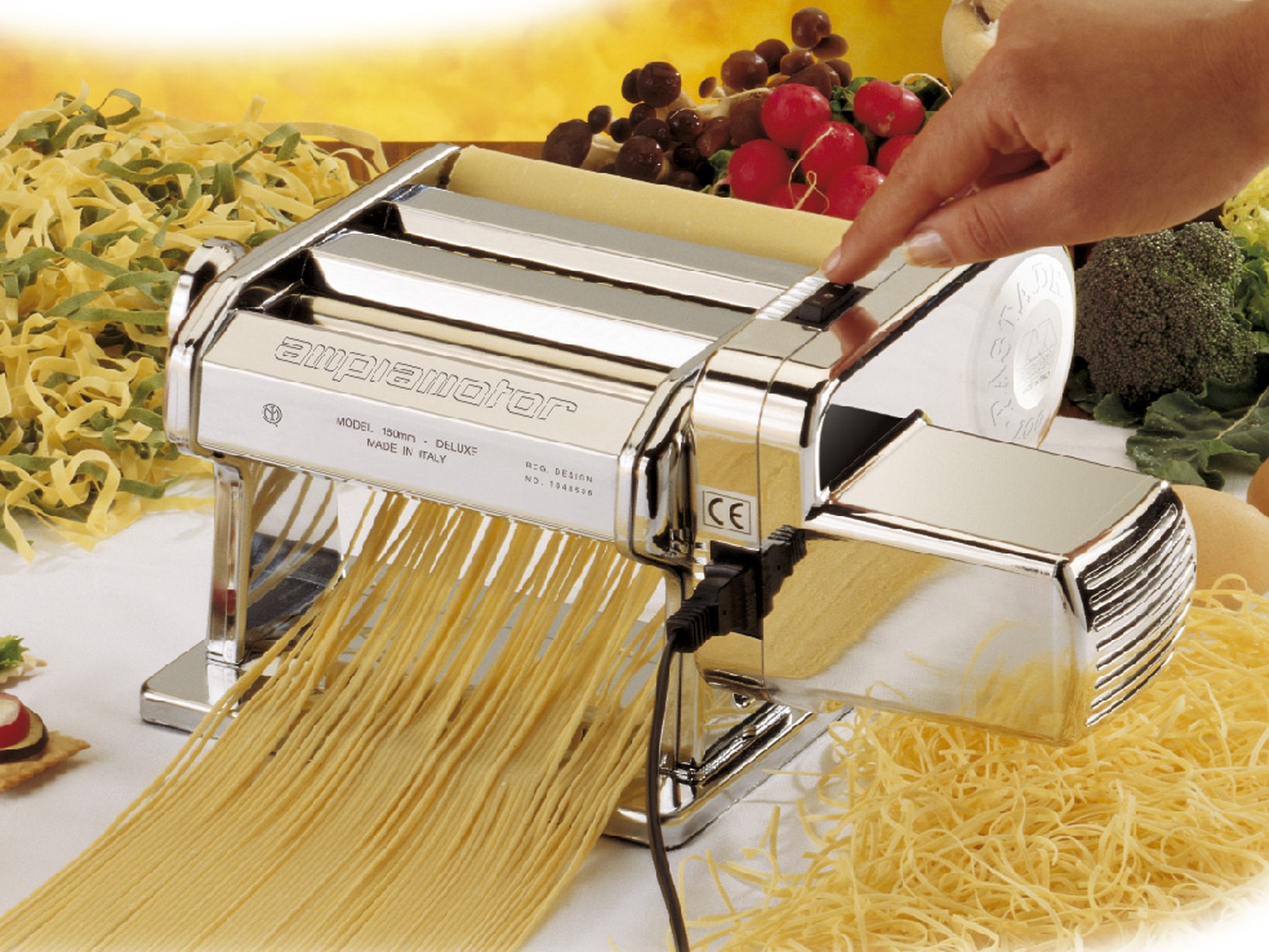 in lega di alluminio Macchina per la produzione di pasta per spaghetti con morsetto regolabile Manuale per cucina Attrezzatura per la produzione di c Macchina per la produzione di pasta per spaghetti 