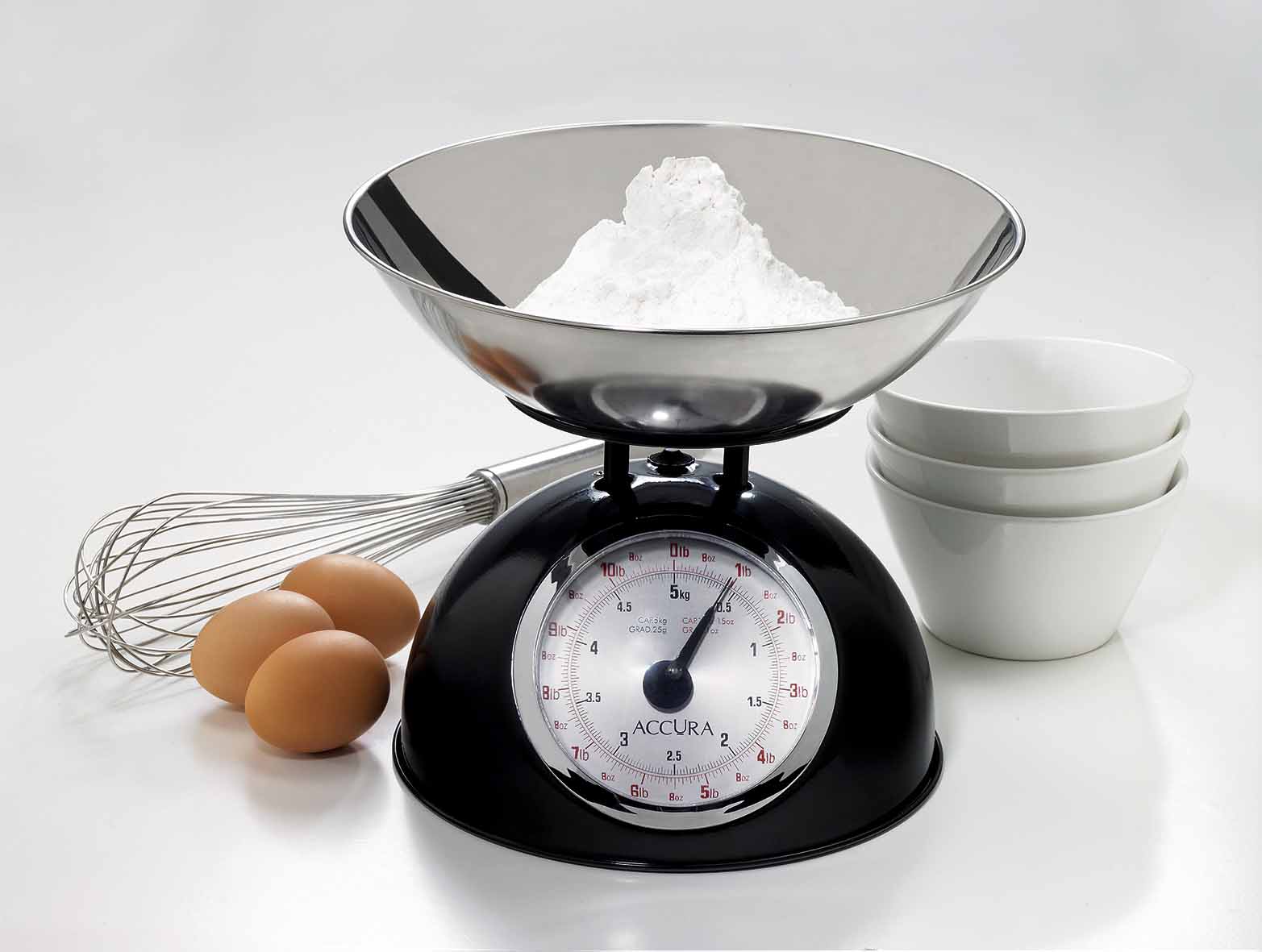 Bilancia da Cucina Analogica 5 KG con Ciotola Contenitore Preparazione Dolci Fair 